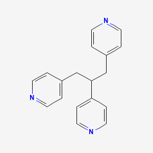 molecular formula C18H17N3 B8040116 4,4',4''-Propane-1,2,3-triyltripyridine CAS No. 5421-79-4