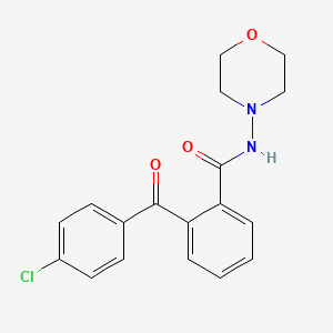 2-(4-chlorobenzoyl)-N-morpholin-4-ylbenzamide
