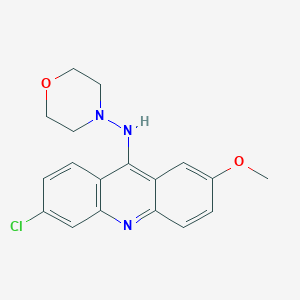 molecular formula C18H18ClN3O2 B8040134 N-(6-chloro-2-methoxyacridin-9-yl)morpholin-4-amine 