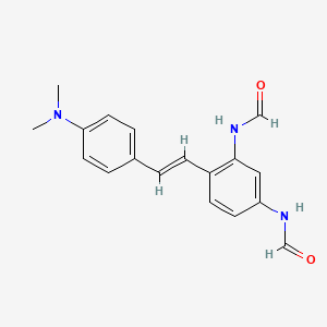 N-[4-[(E)-2-[4-(dimethylamino)phenyl]ethenyl]-3-formamidophenyl]formamide