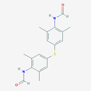 molecular formula C18H20N2O2S B8040188 N-[4-(4-formamido-3,5-dimethylphenyl)sulfanyl-2,6-dimethylphenyl]formamide 