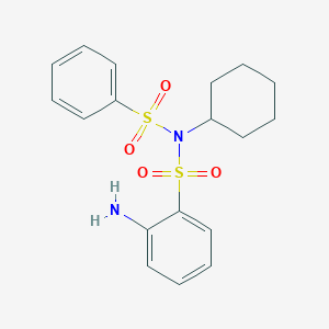 2-amino-N-(benzenesulfonyl)-N-cyclohexylbenzenesulfonamide