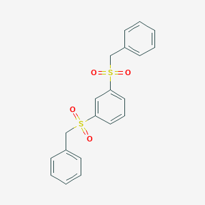 molecular formula C20H18O4S2 B8040268 1,3-Bis(benzylsulfonyl)benzene 