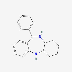 molecular formula C19H22N2 B8040329 6-phenyl-2,3,4,4a,5,6,11,11a-octahydro-1H-benzo[b][1,4]benzodiazepine 