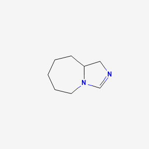 molecular formula C8H14N2 B8040371 5,6,7,8,9,9a-hexahydro-1H-imidazo[1,5-a]azepine 
