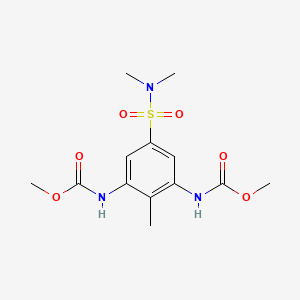 molecular formula C13H19N3O6S B8040406 methyl N-[5-(dimethylsulfamoyl)-3-(methoxycarbonylamino)-2-methylphenyl]carbamate 