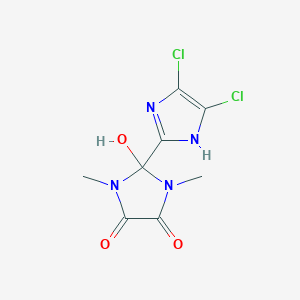 2-(4,5-dichloro-1H-imidazol-2-yl)-2-hydroxy-1,3-dimethylimidazolidine-4,5-dione