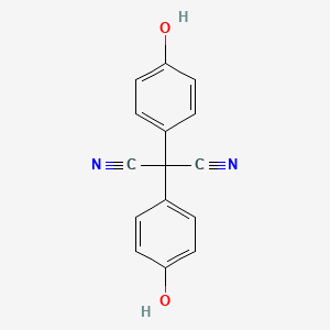 Bis(4-hydroxyphenyl)propanedinitrile