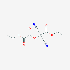 molecular formula C10H10N2O6 B8040431 2-O-(1,1-dicyano-2-ethoxy-2-oxoethyl) 1-O-ethyl oxalate 