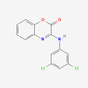 molecular formula C14H8Cl2N2O2 B8040444 3-(3,5-Dichloroanilino)-1,4-benzoxazin-2-one 