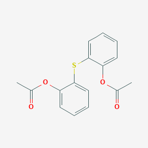 molecular formula C16H14O4S B8040455 [2-(2-Acetyloxyphenyl)sulfanylphenyl] acetate 