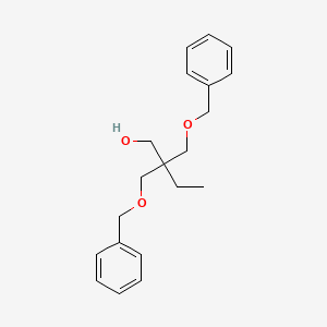 molecular formula C20H26O3 B8040471 2,2-Bis-benzyloxymethyl-butan-1-ol CAS No. 70069-07-7