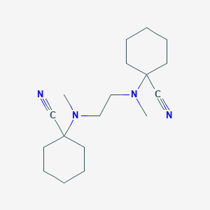 molecular formula C18H30N4 B8040498 1-[2-[(1-Cyanocyclohexyl)-methylamino]ethyl-methylamino]cyclohexane-1-carbonitrile 