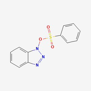 molecular formula C12H9N3O3S B8040548 1-Benzenesulfonyloxy-1,2,3-benzotriazole 