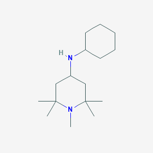 molecular formula C16H32N2 B8040662 N-cyclohexyl-1,2,2,6,6-pentamethylpiperidin-4-amine 