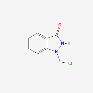molecular formula C8H7ClN2O B8040665 1-(chloromethyl)-2H-indazol-3-one 