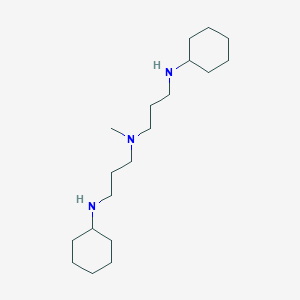 molecular formula C19H39N3 B8040666 N-cyclohexyl-N'-[3-(cyclohexylamino)propyl]-N'-methylpropane-1,3-diamine 