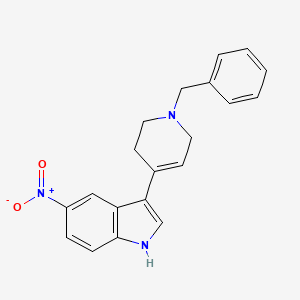 molecular formula C20H19N3O2 B8040715 3-(1-Benzyl-1,2,3,6-tetrahydropyridin-4-yl)-5-nitro-1H-indole 