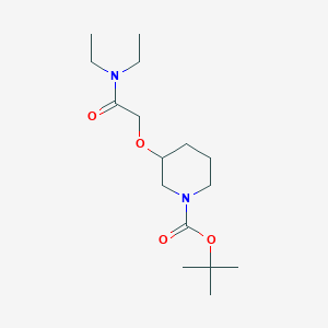molecular formula C16H30N2O4 B8040743 tert-Butyl 3-(2-(diethylamino)-2-oxoethoxy)piperidine-1-carboxylate 