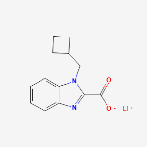 molecular formula C13H13LiN2O2 B8040752 Lithium 1-(cyclobutylmethyl)-1H-benzo[d]imidazole-2-carboxylate 
