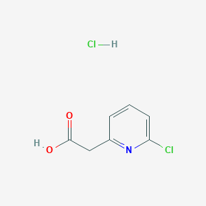 molecular formula C7H7Cl2NO2 B8040755 2-(6-Chloropyridin-2-yl)acetic acid hydrochloride 