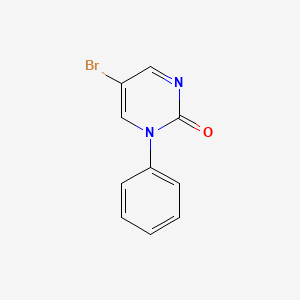 molecular formula C10H7BrN2O B8040773 1-Phenyl-5-bromopyrimidine-2(1H)-one 