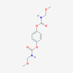 molecular formula C12H16N2O6 B8040801 [4-(methoxymethylcarbamoyloxy)phenyl] N-(methoxymethyl)carbamate 
