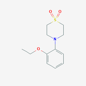molecular formula C12H17NO3S B8040839 4-(2-Ethoxyphenyl)-1,4-thiazinane 1,1-dioxide 