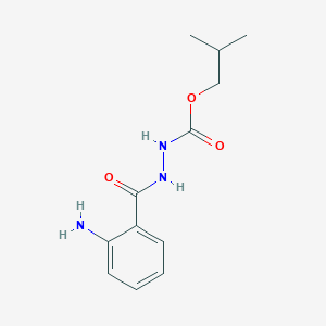 molecular formula C12H17N3O3 B8040886 2-methylpropyl N-[(2-aminobenzoyl)amino]carbamate 