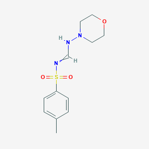 molecular formula C12H17N3O3S B8040891 N'-(4-methylphenyl)sulfonyl-N-morpholin-4-ylmethanimidamide 