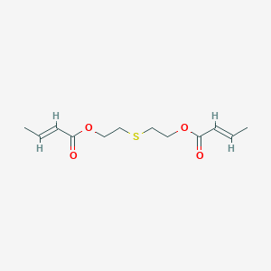 molecular formula C12H18O4S B8040902 Bis[(E)-2-butenoic acid]thiobisethylene ester 