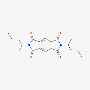 molecular formula C20H24N2O4 B8040942 2,6-Di(pentan-2-yl)pyrrolo[3,4-f]isoindole-1,3,5,7(2h,6h)-tetrone CAS No. 6626-69-3