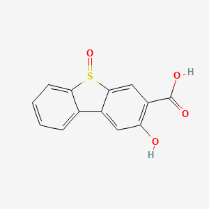 molecular formula C13H8O4S B8040950 2-Hydroxy-5-oxodibenzothiophene-3-carboxylic acid 