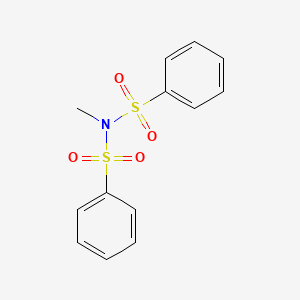 molecular formula C13H13NO4S2 B8040973 N-(Benzenesulfonyl)-N-methylbenzenesulfonamide CAS No. 2532-06-1