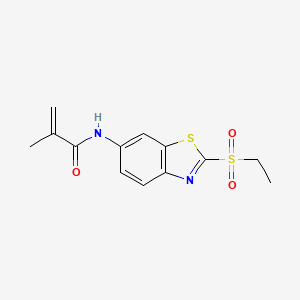 molecular formula C13H14N2O3S2 B8041014 N-(2-ethylsulfonyl-1,3-benzothiazol-6-yl)-2-methylprop-2-enamide 