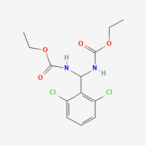 molecular formula C13H16Cl2N2O4 B8041023 ethyl N-[(2,6-dichlorophenyl)-(ethoxycarbonylamino)methyl]carbamate 