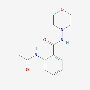 2-acetamido-N-morpholin-4-ylbenzamide