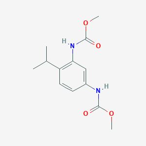 molecular formula C13H18N2O4 B8041101 methyl N-[3-(methoxycarbonylamino)-4-propan-2-ylphenyl]carbamate 
