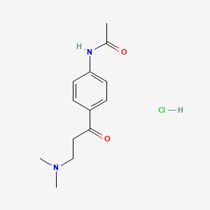 molecular formula C13H19ClN2O2 B8041107 N-(4-(3-(Dimethylamino)propanoyl)phenyl)acetamide hydrochloride 