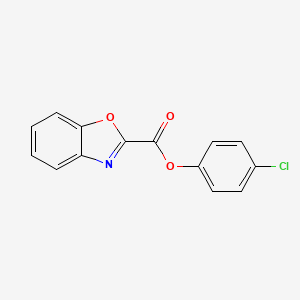 molecular formula C14H8ClNO3 B8041173 (4-Chlorophenyl) 1,3-benzoxazole-2-carboxylate 
