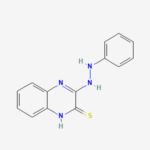 molecular formula C14H12N4S B8041233 3-(2-phenylhydrazinyl)-1H-quinoxaline-2-thione 