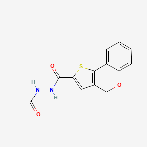 4H-Thieno[3,2-C]chromene-2-carboxylic acid N'-acetyl-hydrazide