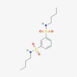 molecular formula C14H24N2O4S2 B8041368 N,N'-Dibutylbenzene-1,3-disulfonamide 