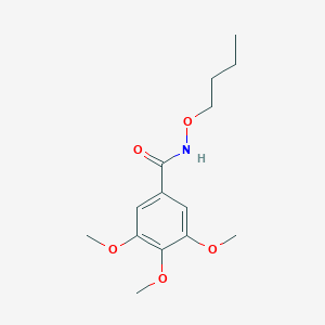 molecular formula C14H21NO5 B8041403 N-butoxy-3,4,5-trimethoxybenzamide 
