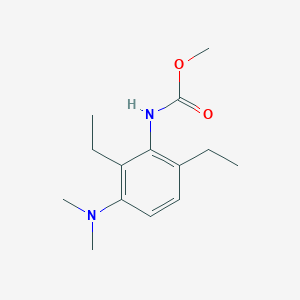 molecular formula C14H22N2O2 B8041418 methyl N-[3-(dimethylamino)-2,6-diethylphenyl]carbamate 