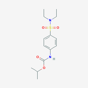 molecular formula C14H22N2O4S B8041428 propan-2-yl N-[4-(diethylsulfamoyl)phenyl]carbamate 