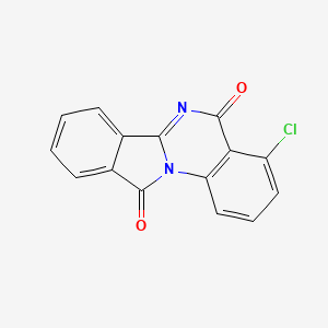 molecular formula C15H7ClN2O2 B8041464 4-Chloroisoindolo[2,3-a]quinazoline-5,11-dione 