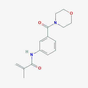 2-methyl-N-[3-(morpholine-4-carbonyl)phenyl]prop-2-enamide