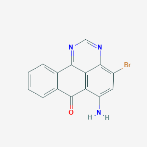 molecular formula C15H8BrN3O B8041478 6-Amino-4-bromobenzo[e]perimidin-7-one 