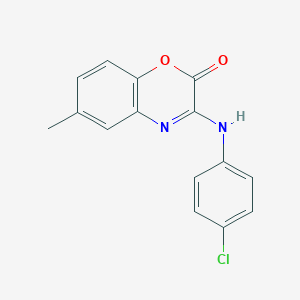 3-(4-Chloroanilino)-6-methyl-1,4-benzoxazin-2-one